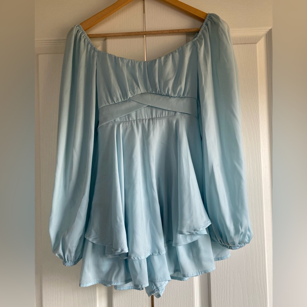 Miami Light Blue Romper